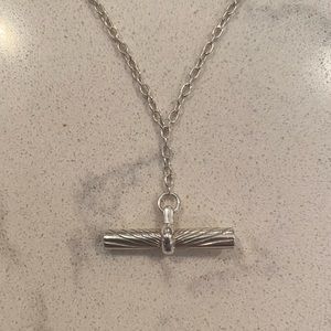 Daisy Jewelry Estée Lalonde T Bar Necklace - Sterling Silver